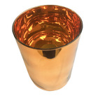 Vaso De Flores Tubo 15x30 Cm Dourado | Linha Vasos Decorativo